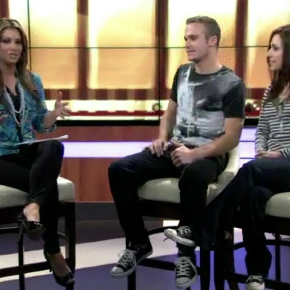 Dillon Bowen interviewed on the Daytime @ Nine set, Fox San Antonio